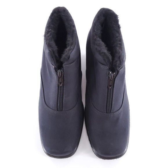 Toe Warmers Women Shoes Boot Zip Color Black Size 11- made in Canada - Picture 1 of 7
